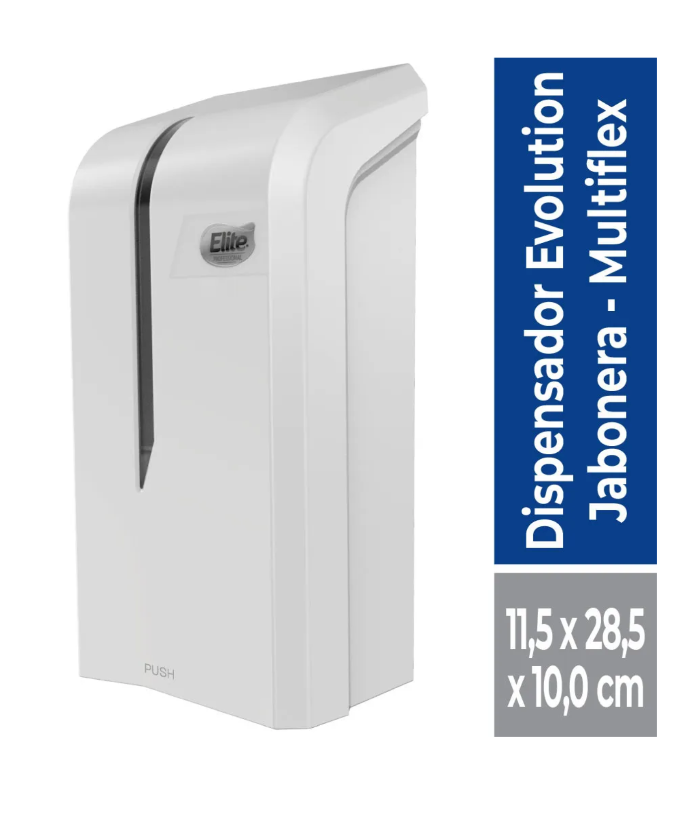 Dispensador jabon  multiflex blanco cod 91555 elite   