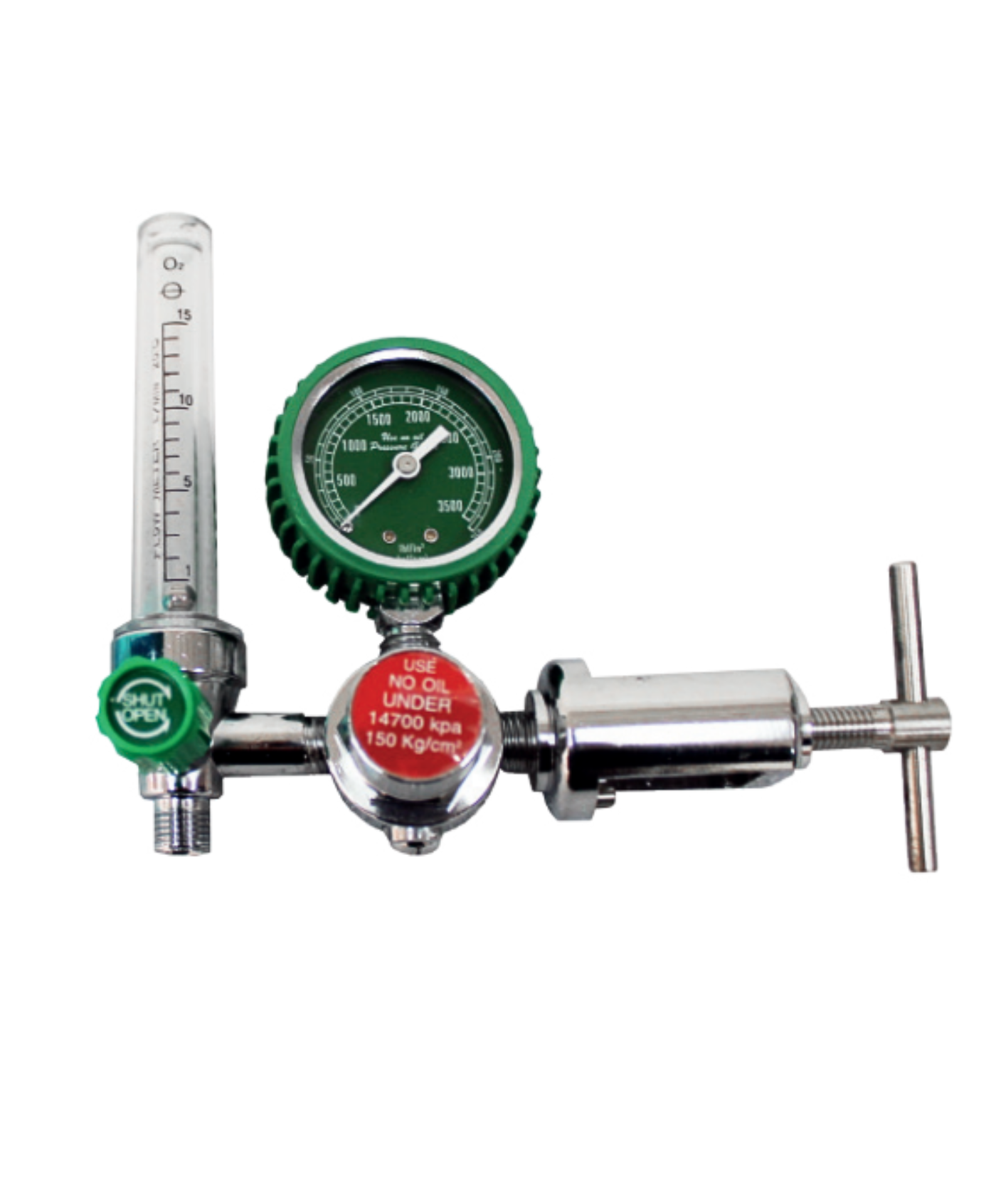 Regulador manometro con flujometro yugo pin index  rl227