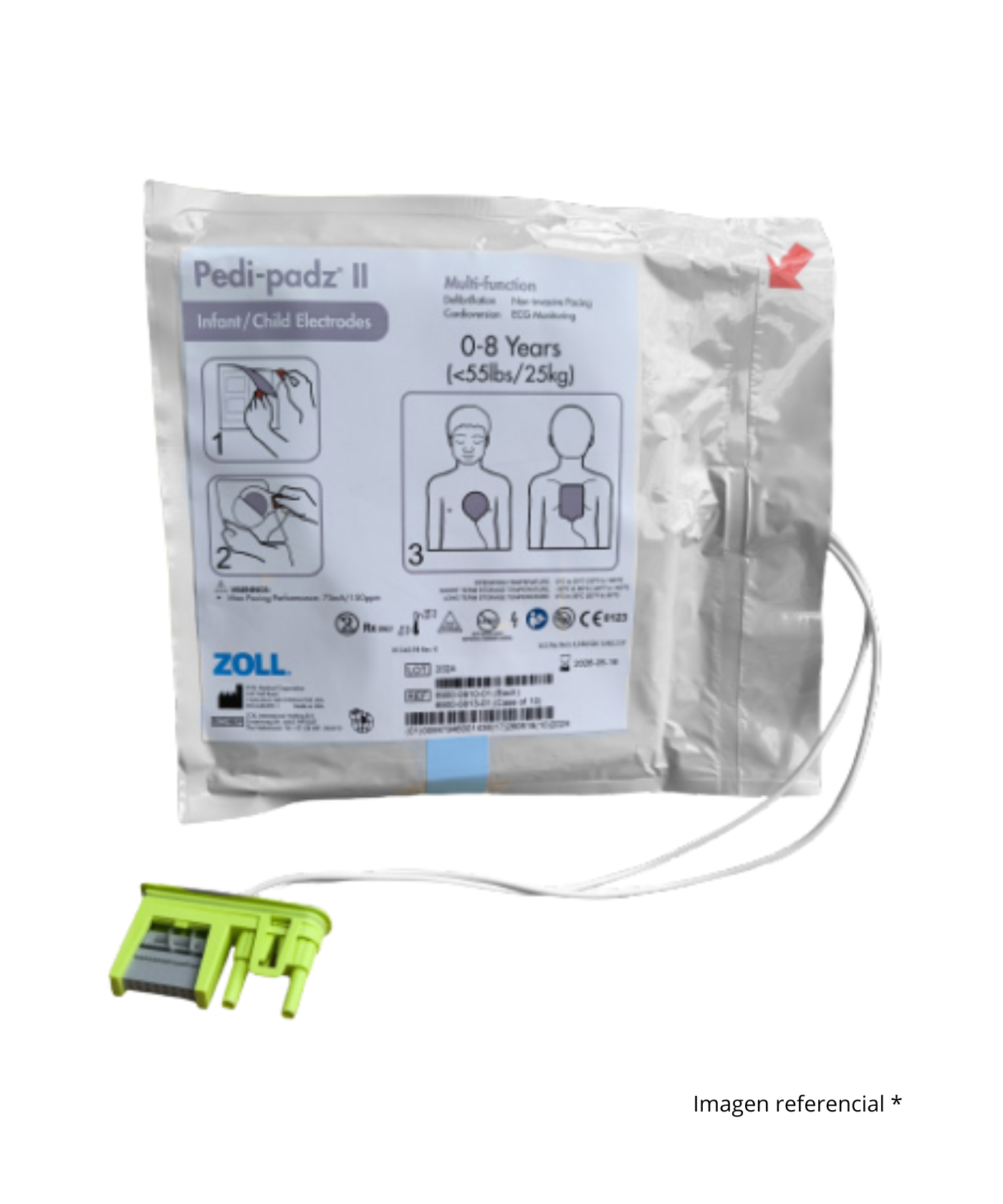 Parche pediatrico desfibrilador zoll plus