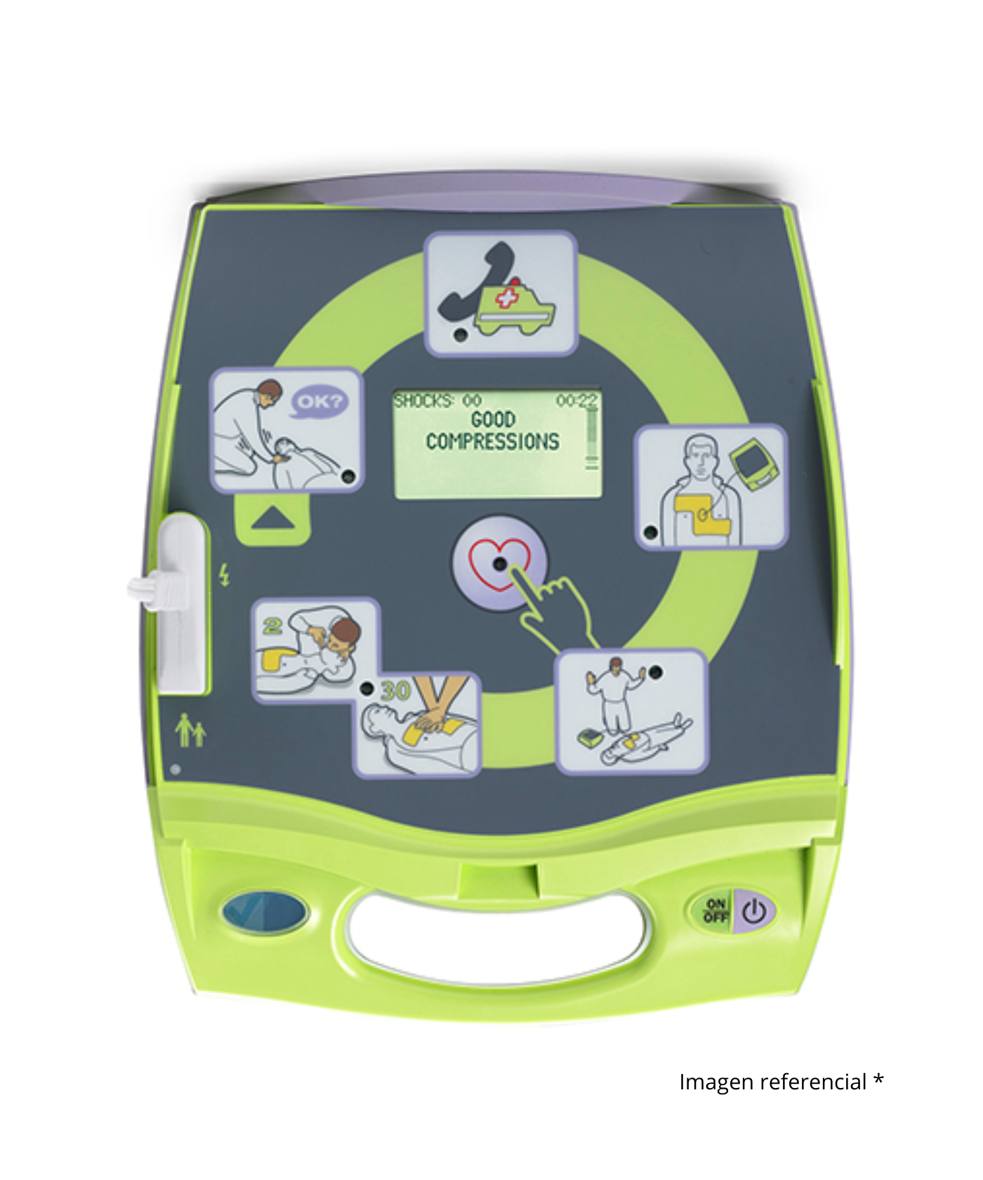 Desfibrilador externo semi automatico portatil zoll aed plus