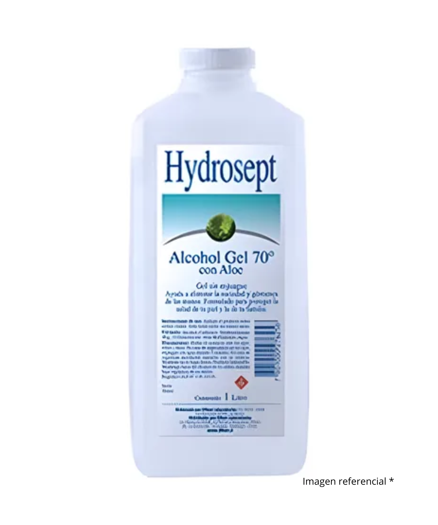 ALCOHOL GEL 70° DIFEM PHARMA HYDROSEPT ALOE VERA 1000 CC Registro ISP N° 118C-33. (2400538)